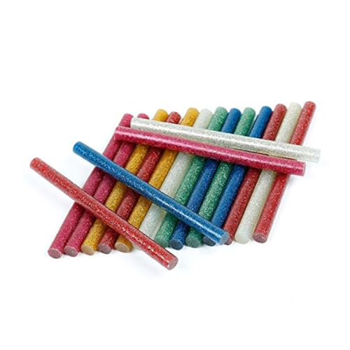 Uonlytech 50 Stück Glitzer Heißklebesticks Farben Eva material Starke Haftung Flexible Schmelzklebestifte für DIY Basteln Reparatur Schule Holz Stoff Papier Glas Uonlytech 50 Stück Glitzer Heißklebesticks Farben Eva material Starke Haftung Flexible Schmelzklebestifte für DIY Basteln Reparatur Schule Holz Stoff Papier Glas von Uonlytech