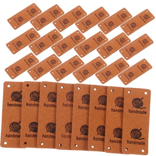Uonlytech 50 Stück Handmade Lederetiketten mit Löchern zum Annähen Handgeprägte Labels für Kleidung Häkelarbeiten Taschen und Hüte Leicht zu Befestigen Vielseitig für DIY Handarbeiten Uonlytech 50 Stück Handmade Lederetiketten mit Löchern zum Annähen Handgeprägte Labels für Kleidung Häkelarbeiten Taschen und Hüte Leicht zu Befestigen Vielseitig für DIY Handarbeiten von Uonlytech