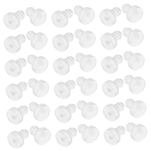 Uonlytech 50 Stück Möbel Anti-kollisionskleberstecker Klare Tischgreifer Türstopper Gleitlich Gleiten Stoßfänger Aus Glas Gezertage Im Freien Gleiten Klare Grip Pads Gummi Transparent von Uonlytech