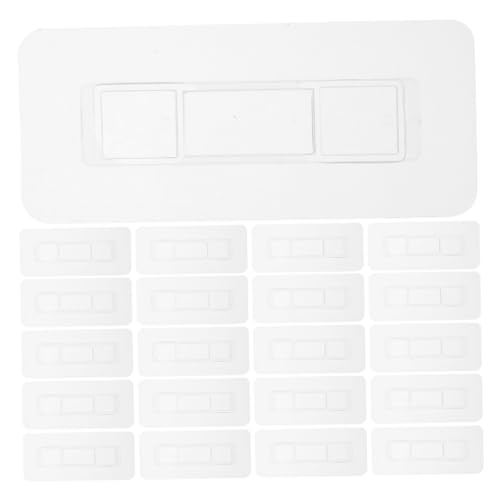 Uonlytech 50 Stück Transparente Klebehaken Selbstklebend Stark Haftend ohne Bohren Geeignet für Küche und Badezimmer Einfach zu Montieren Wasserfest Wiederverwendbar für Glatte Oberflächen von Uonlytech