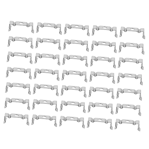 Uonlytech 500 Stück Clip Schnalle Halterung Haken Leuchtstoffröhre Lampe Halterung fluoreszierendes Licht Metall Halterung LED Rohr Lichter Metall Halterung T5 Light Uonlytech 500 Stück Clip Schnalle Halterung Haken Leuchtstoffröhre Lampe Halterung fluoreszierendes Licht Metall Halterung LED Rohr Lichter Metall Halterung T5 Light von Uonlytech