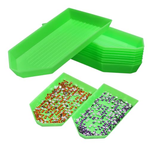 Uonlytech 50stücke Diamant-tablett Zum Sortieren Von Perlen Kunststofftrays Für Strasssteine Und Diamantmalerei Praktische Aufbewahrungsboxen von Uonlytech