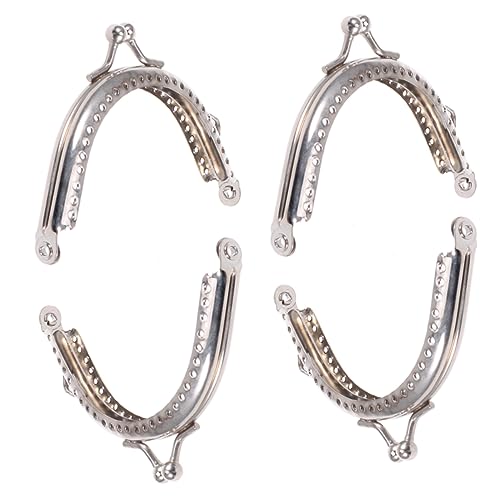 Uonlytech 5stücke Metallrahmen-geldbörsenclips Aus Hochwertigem Metall Mit Bogen Für Taschenherstellung DIY-Handwerk Silber Uonlytech 5stücke Metallrahmen-geldbörsenclips Aus Hochwertigem Metall Mit Bogen Für Taschenherstellung DIY-Handwerk Silber von Uonlytech