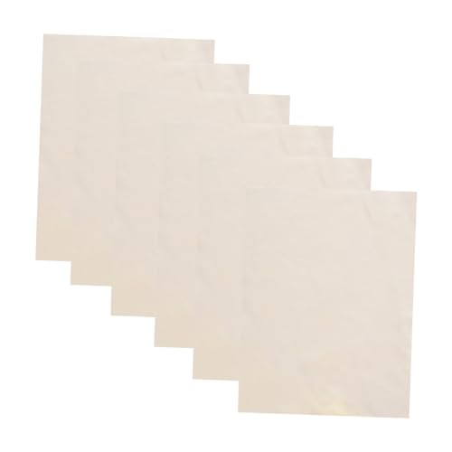 Uonlytech 6 Blätter Töpferwerkzeuge Waschbare Vorgefertigte Glättleder für Töpferhandwerk für Bearbeitung Polieren von Oberflächen von Uonlytech