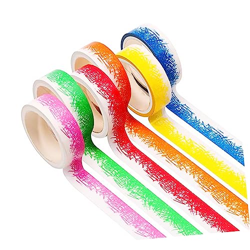 Uonlytech 6 Rollen Washi Tape Set Bunte Masking Tapes für Diy Scrapbooking Journals und Kreative Projekte Abnehmbar Haftet ohne Rückstände Uonlytech 6 Rollen Washi Tape Set Bunte Masking Tapes für Diy Scrapbooking Journals und Kreative Projekte Abnehmbar Haftet ohne Rückstände von Uonlytech