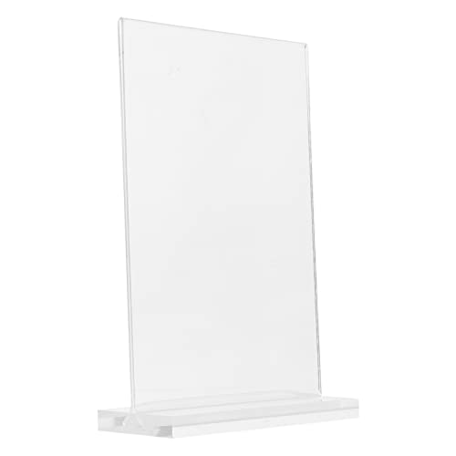 Uonlytech 6 Stück Acryl Tischständer Stabiler Schildhalter für Büro Restaurant und Events Transparentes Design für Präsentationen und Displays von Uonlytech