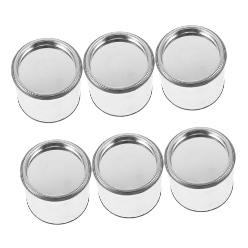 Uonlytech 6 Stück Runde Eisen Farbbehälter Robuste Aufbewahrung für und Farbe für Zuhause und von Uonlytech