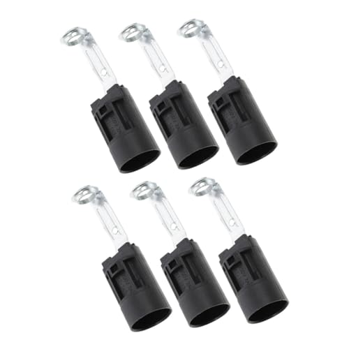 Uonlytech 6 Stück Teiliges Kerzensockel Lampenfassung mit Halterung Langlebiger Kunststoff Elegant Dunkles Design Höhe Einfache Installation für Pendelleuchten und Kristalllampen Uonlytech 6 Stück Teiliges Kerzensockel Lampenfassung mit Halterung Langlebiger Kunststoff Elegant Dunkles Design Höhe Einfache Installation für Pendelleuchten und Kristalllampen von Uonlytech