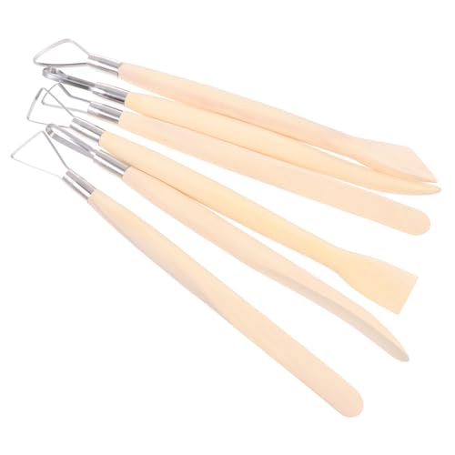 Uonlytech 6 Stück Teiliges Sculpting Werkzeug für Töpferarbeiten Modellierwerkzeuge zum Schnitzen Formen Glätten und Detailverfeinerung für Anfänger und Profis Leicht und Tragbar Uonlytech 6 Stück Teiliges Sculpting Werkzeug für Töpferarbeiten Modellierwerkzeuge zum Schnitzen Formen Glätten und Detailverfeinerung für Anfänger und Profis Leicht und Tragbar von Uonlytech