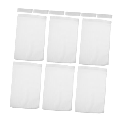 Uonlytech 6 Stücke Staubfilterbeutel Trockner Flusenfängerbeutel Flusenstaubbeutel Flusenfänger Staubbeutel Polyester Weiß von Uonlytech