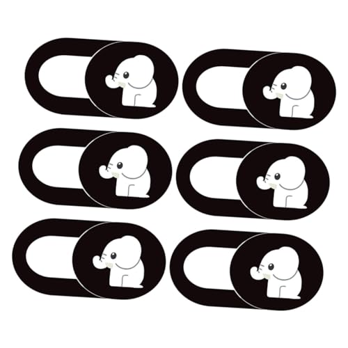 Uonlytech Abs Webcam Cover Elefantenmuster 6er Set Laptop Tablet Pc Privatsphäre Kamera Cover Minimalistisches Design von Uonlytech