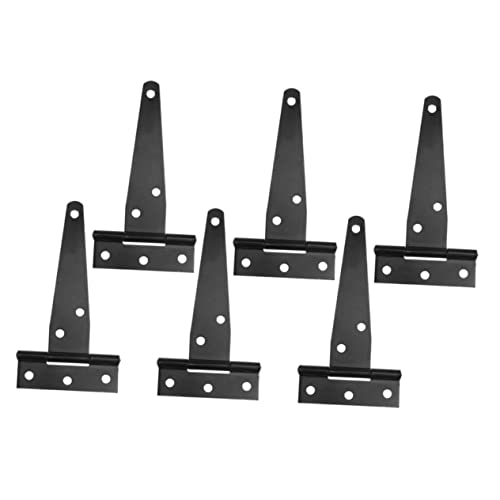 Uonlytech 6Stücke Scharnier für Türen Stabil und Langlebig für Schränke Garten und Scheunentüren Positionierungsschrauben Schwarz von Uonlytech