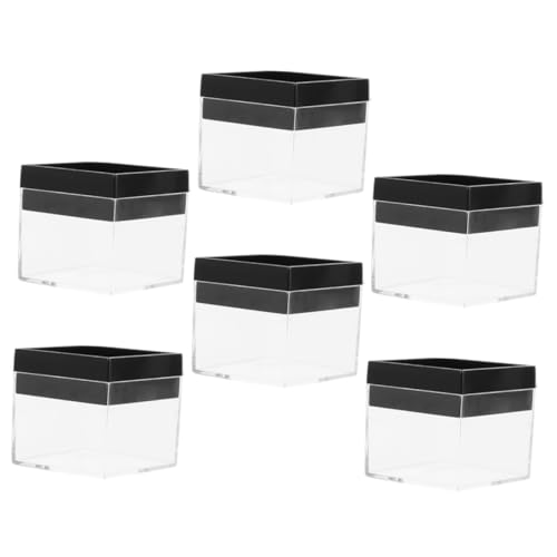 Uonlytech 6Stücke Transparente Mineralien Vitrine Aufbewahrungsbox Robuste Materialien Sturz und Abriebfest für Mineralien Schmuck Präsentation von Uonlytech