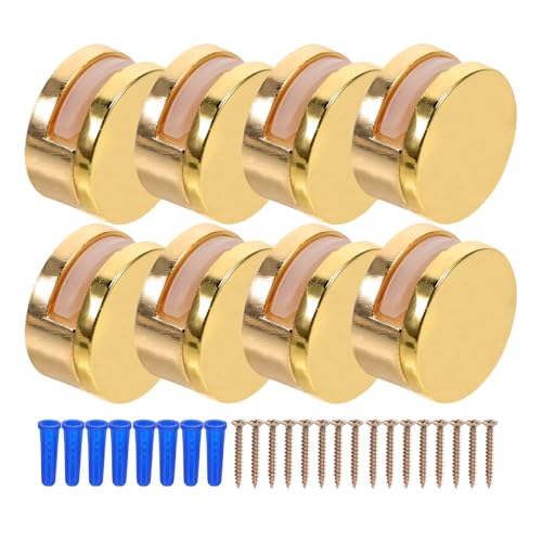 Uonlytech 8 Stück Doppelloch-linsenhalter Wandmontage-clips Für Badezimmerspiegel Robuste Befestigungsklammern Aus Zinklegierung Uonlytech 8 Stück Doppelloch-linsenhalter Wandmontage-clips Für Badezimmerspiegel Robuste Befestigungsklammern Aus Zinklegierung von Uonlytech