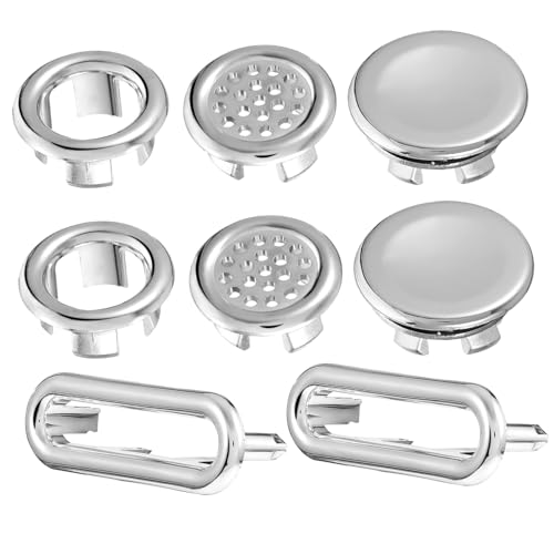 Uonlytech 8 Stück Teiliges Überlaufloch Abdeckungsset Glänzend Waschbecken Badewanne Küchenüberlauf Ringe Praktische Dekorative Badarmatur Abdeckung Uonlytech 8 Stück Teiliges Überlaufloch Abdeckungsset Glänzend Waschbecken Badewanne Küchenüberlauf Ringe Praktische Dekorative Badarmatur Abdeckung von Uonlytech