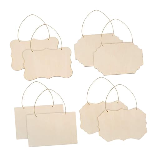 Uonlytech 8 Stück Teiliges Unbemalter Holzscheiben Türschild Holzanhänger DIY Bastelset für Individuelle Wanddeko Rustikale Holzbretter zum Bemalen und Beschriften für Tür Uonlytech 8 Stück Teiliges Unbemalter Holzscheiben Türschild Holzanhänger DIY Bastelset für Individuelle Wanddeko Rustikale Holzbretter zum Bemalen und Beschriften für Tür von Uonlytech