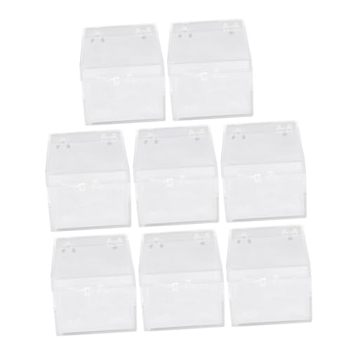 Uonlytech 8 Stück Transparente Rechteckige Sammlungsboxen Teiliges für Präsentation von Insekten und Muschelsammlungen zum Schutz Ordentlichen Aufbewahrung Uonlytech 8 Stück Transparente Rechteckige Sammlungsboxen Teiliges für Präsentation von Insekten und Muschelsammlungen zum Schutz Ordentlichen Aufbewahrung von Uonlytech