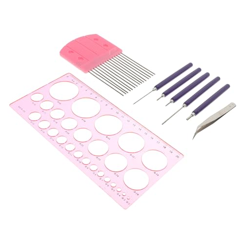 Uonlytech 8stücke Papier-Quilling Stücken in Kit Mit Papierrollstift Quilling-Papier Papierrollenwerkzeug Und Für DIY Handwerk Und Bastelanleitungen von Uonlytech