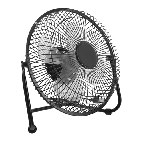 Uonlytech 8 Zoll Retro-tischventilator Aus Metall Kleiner Tragbarer Für Büro Zuhause Laptop Pc Mini-tischventilator 360-grad-einstellung von Uonlytech