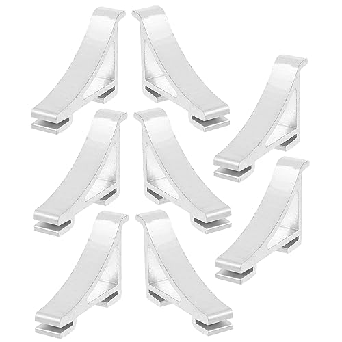 Uonlytech Gefrierschrank-regalklammern 8 Stück Stützhaken Für Kühlschrank Kühlerregalstrebe Aluminium Stark Und Verformungsbeständig Uonlytech Gefrierschrank-regalklammern 8 Stück Stützhaken Für Kühlschrank Kühlerregalstrebe Aluminium Stark Und Verformungsbeständig von Uonlytech
