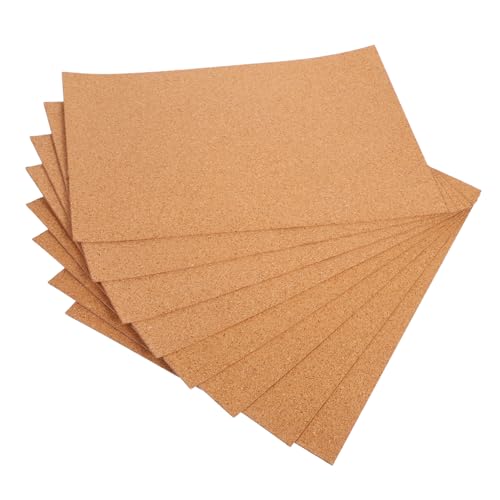 Uonlytech 8stücke Selbstklebende Korkplatten Korkfliesen Zum Basteln Für DIY-pinnwände Untersetzer Wanddekoration Heimwerkerprojekte Schalldämmung Isolierung von Uonlytech