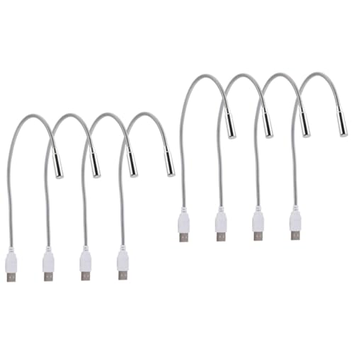 Uonlytech 8stücke Usb Schwanenhalslampe Teilig Flexible Schreibtischlampe Augenschonend Usb Betrieben Für Laptop Büro Schlafzimmer Camping Und Mehr von Uonlytech