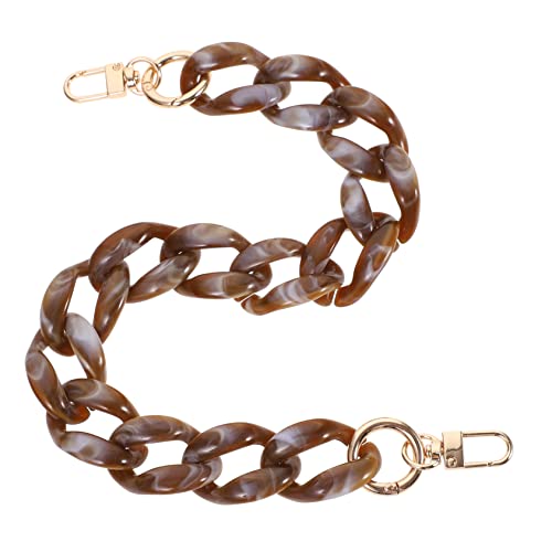 Uonlytech Acryl Handtaschenkette Abnehmbare Vintage Fischgrätenstruktur für DIY Taschenreparatur Robuster Langlebiger Riemen für Geldbörsen und Handtaschen Farbige Dekorative Ketten für von Uonlytech