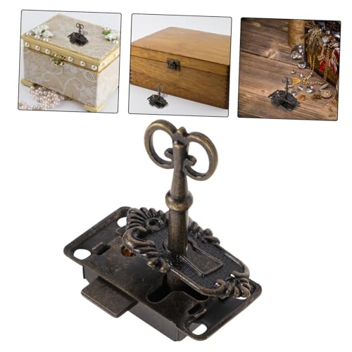 Uonlytech Antikes Schrankschloss Set mit Schlüssel Vintage Möbelschloss für Schubladen Schränke und Kommoden Installieren Langlebiger Schutz für DIY Möbel Set von Uonlytech