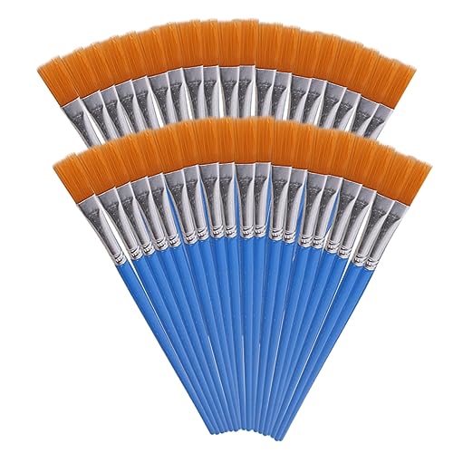 Uonlytech Aquarellpinselset 30 Stück Nylon Malpinsel für Kinder Leicht zu Reinigen für Aquarell Gouache und Acrylmalerei Tragbar und Professionell von Uonlytech
