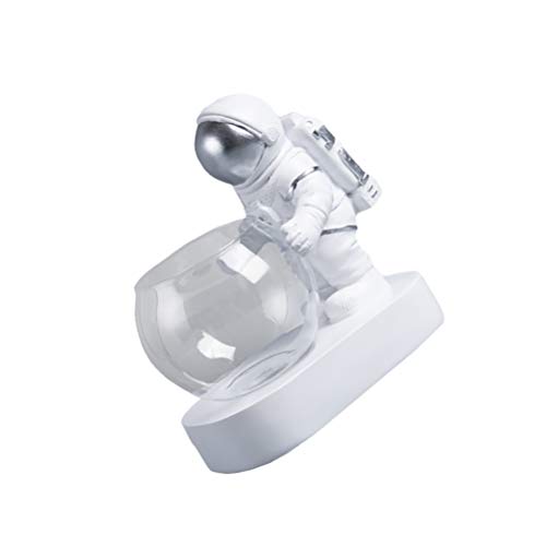 Uonlytech Hydrokultur Vase Licht Astronaut Stil Glas Harz Pflanzer für Home von Uonlytech