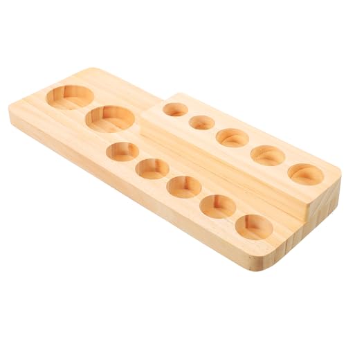 Uonlytech Halter Für Ätherische Öle Organizer Für Parfümflaschen Farbregal Aus Holz Flaschenständer Mit Mehrfachfächern Runde Tablett Für Ätherische Ölflaschen Farbhalter Für von Uonlytech