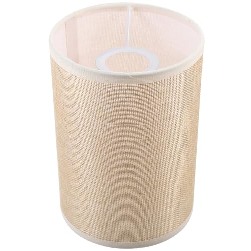Uonlytech Aufstecken Trommel Lampenschirm Stoffschirm Textilschirm E27 Stoff Lampenschirm Ersatz Tischlampe Pendelleuchtenschirm für Deckenleuchter Kronleuchter Stehlampe Hängelampe Khaki von Uonlytech