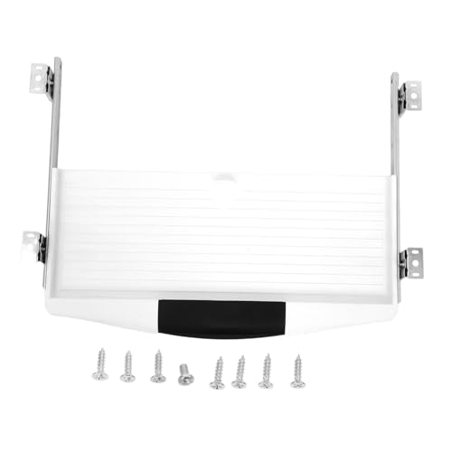 Uonlytech Ausziehbare Tastaturablage Schreibtisch Unterbau mit Stifthalter Platzsparende Tastatur Schublade Einfache Kompatibel für Büro und Home Office Weiß mit Breiter Silber Schiene Uonlytech Ausziehbare Tastaturablage Schreibtisch Unterbau mit Stifthalter Platzsparende Tastatur Schublade Einfache Kompatibel für Büro und Home Office Weiß mit Breiter Silber Schiene von Uonlytech