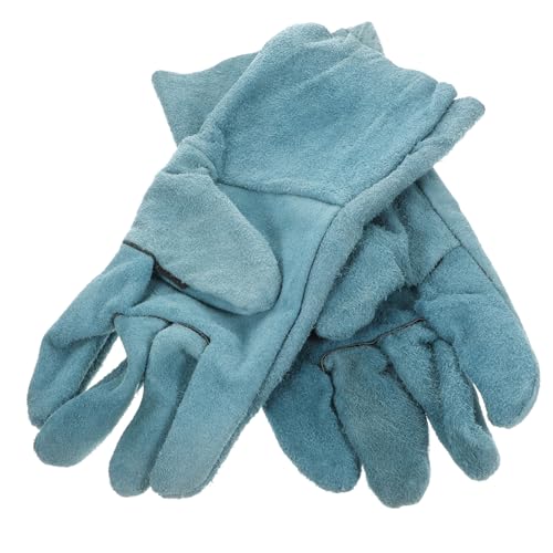 Uonlytech Bissfeste Hundetraining Handschuhe aus Hochwertigem Rindsleder Robust und Verschleißfest Schützende und Bequeme Schutzhandschuhe für Haustierliebhaber Einfach Anzuziehen und von Uonlytech