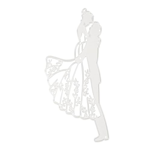 Uonlytech Braut und Stanzschablone Metall Schneidform für DIY Hochzeitskarten Scrapbooking Bastelprojekte Langlebig und Wiederverwendbar Hochzeitsfeiern und Bastelideen von Uonlytech