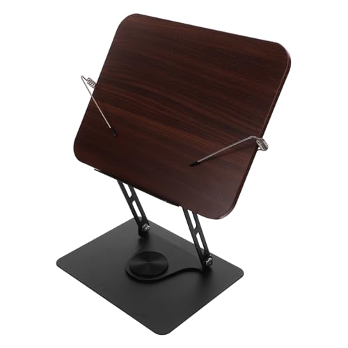 Uonlytech Buchständer aus Drehbar Tragbarer Tisch Leseständer für Bücher Noten und Rezepte Stabiler und Eleganter Schreibtisch Buchhalter Vielseitige Nutzung von Uonlytech