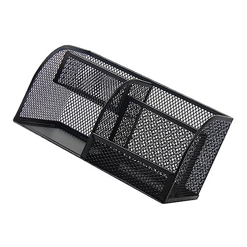 Uonlytech Büro Schreibtisch Organizer aus Metall Multifunktionaler Stifthalter für Bürobedarf Elegante Aufbewahrungsbox für Stifte Kosmetik Robuste Eisenstruktur für Zuhause und Büro von Uonlytech