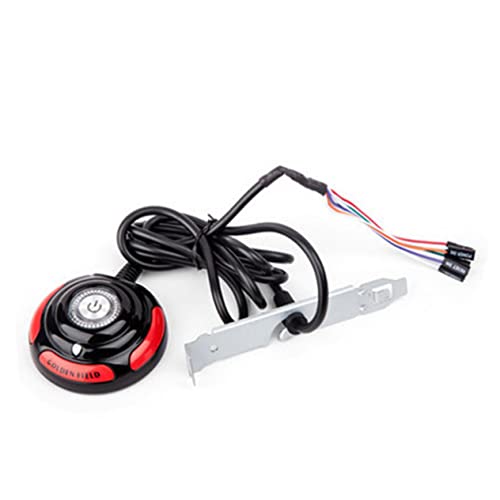 Uonlytech Computer Hauptgehäuse mit Reset Taste Power LED Pc Zubehör für Home Office Internetcafés Schwarz Rot Langlebig Installieren Benutzerfreundlich Uonlytech Computer Hauptgehäuse mit Reset Taste Power LED Pc Zubehör für Home Office Internetcafés Schwarz Rot Langlebig Installieren Benutzerfreundlich von Uonlytech