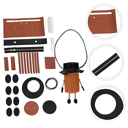 Uonlytech DIY PU Gelb Braunes Pouch Making Kit Handgefertigtes Nähset für Handtaschen Zubehör Praktisches DIY Materialset für Schultertaschen und Umhängetaschen Uonlytech DIY PU Gelb Braunes Pouch Making Kit Handgefertigtes Nähset für Handtaschen Zubehör Praktisches DIY Materialset für Schultertaschen und Umhängetaschen von Uonlytech