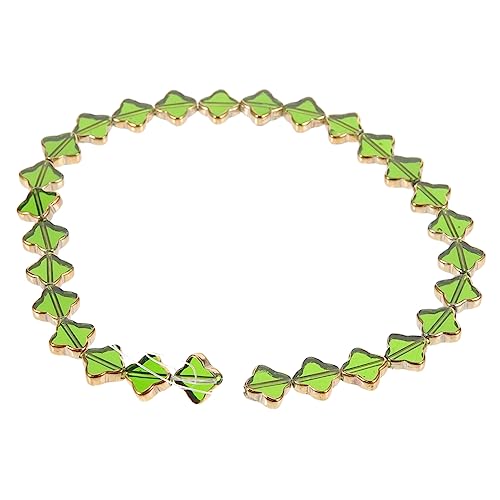 Uonlytech DIY Schmuck Perlen Farbige Klee Perlen Kristall Langlebig und Leicht Auffädeln für Armbänder für Handwerksprojekte von Uonlytech