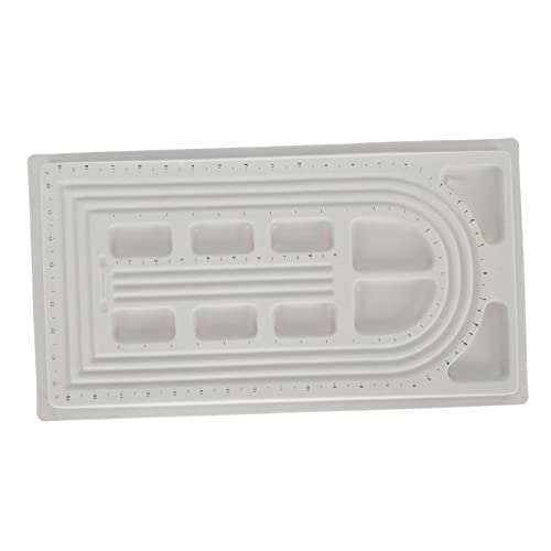 Uonlytech DIY - -designtisch - -Tool Reiz Schmuckherstellung Perlenbrett Making -tablett -perlenbretter Perlentabletts Armbandbrett Grau Plastik von Uonlytech