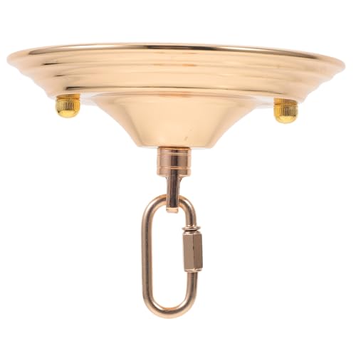 Uonlytech Deckenplatte Abdeckplatte für Deckenleuchte Vintage Kit Rosette mit Haken Ring für Hängelicht Basis für Kronleuchter Rosette B von Uonlytech