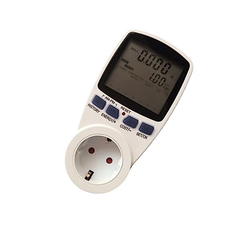 Uonlytech Digitaler Großbild Energiezähler mit LCD Display Tarif Strommesssteckdose Stecker zur Überwachung Des Stromverbrauchs Kostenkontrolle Uonlytech Digitaler Großbild Energiezähler mit LCD Display Tarif Strommesssteckdose Stecker zur Überwachung Des Stromverbrauchs Kostenkontrolle von Uonlytech