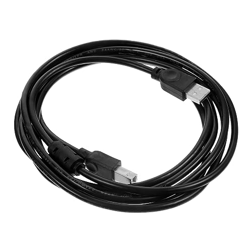 Uonlytech Drucker Verwenden Kabel Faxgerätekabel Ersatz-USB-Kabel Universelles Drucker-USB-Kabel Kabel Halter Druckerkabel USB-Kabel Für Maler Kabelclips Kabelorganisator PVC Black von Uonlytech