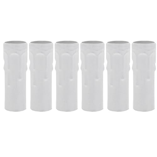 Uonlytech E14 Kerzenfassungen 6-Teilige Kerzenlicht-Sockelabdeckungen Eisen Hohe Kerzenabdeckung Tropfhülsen Kandelaber Basis Kronleuchter Leuchte Sockel-Kit für E14 25X80mm Kronleuchter Kerzenärmel Uonlytech E14 Kerzenfassungen 6-Teilige Kerzenlicht-Sockelabdeckungen Eisen Hohe Kerzenabdeckung Tropfhülsen Kandelaber Basis Kronleuchter Leuchte Sockel-Kit für E14 25X80mm Kronleuchter Kerzenärmel von Uonlytech