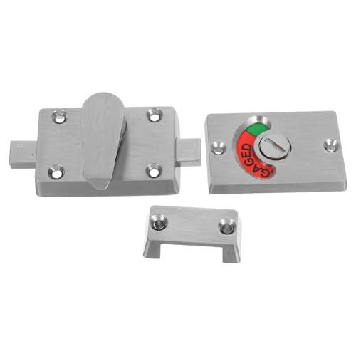 Uonlytech Edelstahl Badezimmeranzeige Türschloss mit Hoher Sichtbarkeit Privatsphäre Riegel für Gemeinschaftstoiletten und Wc-trennwand Einfache Montage Robuste Metallkonstruktion Geeignet Uonlytech Edelstahl Badezimmeranzeige Türschloss mit Hoher Sichtbarkeit Privatsphäre Riegel für Gemeinschaftstoiletten und Wc-trennwand Einfache Montage Robuste Metallkonstruktion Geeignet von Uonlytech