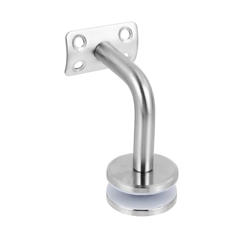 Uonlytech Edelstahl Handlaufhalterung für Treppen Glasgeländer Feste Halterung Satinierter Glashalter Robust und Dekorativ für Innen Außen Geländer Treppen Handlauf Uonlytech Edelstahl Handlaufhalterung für Treppen Glasgeländer Feste Halterung Satinierter Glashalter Robust und Dekorativ für Innen Außen Geländer Treppen Handlauf von Uonlytech