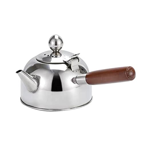 Uonlytech 1stk Aus Edelstahl Wasserkocher Zum Erhitzen Von Wasser Japanischer Tee Edelstahl-teekessel Wasserkocher Zu Hause Fu Tee Rostfreier Stahl Dampfer Tee Kochen Elektrisch von Uonlytech