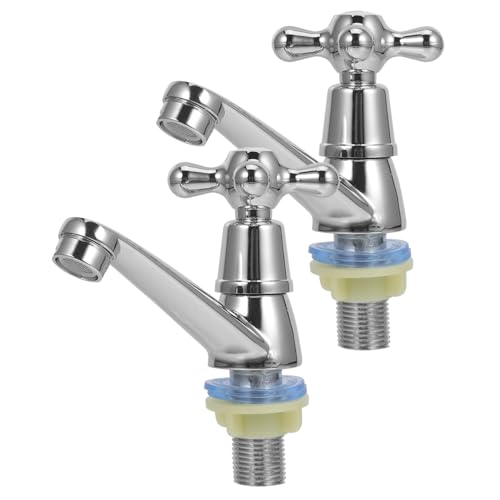 Uonlytech Einhebel badezimmerarmatur aus Zinklegierung und Stahl Korrosionsbeständig Drehbare Temperaturregelung Dichtes Wasserstrahl design Passend für Waschbecken im Zufällige Farbe von Uonlytech