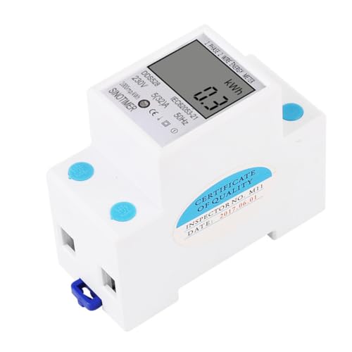 Uonlytech Elektronischer Einphasiger Stromzähler mit LCD Anzeige Hutschienenmontage Präziser Mehrzweck Strom und Wattmessung für Haushalt und Industrie Uonlytech Elektronischer Einphasiger Stromzähler mit LCD Anzeige Hutschienenmontage Präziser Mehrzweck Strom und Wattmessung für Haushalt und Industrie von Uonlytech
